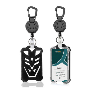 Porta credenciales pentagonal transfronterizo, con hebilla de fácil extracción de alta resistencia, funda para tarjetas de alta resistencia y cuerda de acero engrosada. - Product Image 1