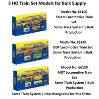 Set Kereta Api Listrik Lokomotif Uap Klasik Skala 1:87 Dengan Pengontrol dan Rel untuk Model Kereta Api