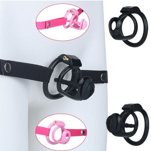 Male Erotic SM Resin Chastity Cage Compatible with Catheters <b>18</b>+ Penis Cage for Male Chastity Restraint BDSM Accessory - Product Image 1