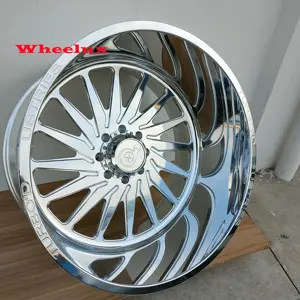 custom 4pcs chrome alloy 20x12 22x12 22x14 24x12 24x14 26x12 26x14 26x16 forged truck wheels rims for dodge ram ford trucks