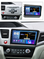 MEKEDE Android 4 Core 2.5D Bildschirm Auto DVD-Player für HONDA CIVIC 2012 2013 2014 1+16G WLAN GPS BT Auto-Play Stereo