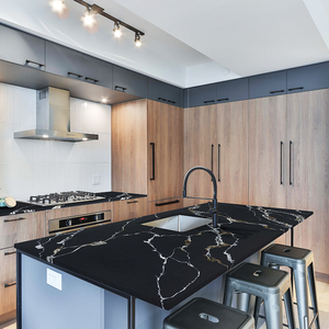 Chân Trời 0 silica Đá Nhân Tạo bên bảng đen calacatta thạch anh nhà bếp Countertop Rose Quartz ngọc bích đá - Product Image 5