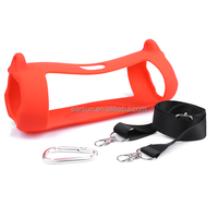 Prix usine housse en silicone pour J BL Charge 5 haut-parleur Portable voyage souple étanche en caoutchouc étuis de transport avec sangle