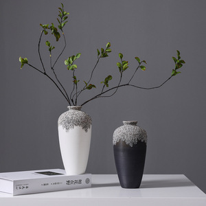 Nordic Style Niche Design Light Luxury Premium Ceramic Vase for Living Room Dried Fresh Flower Display Decoration - Product Image 1