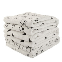 Couverture pour bébé bio en coton et bambou, ensemble de langes en mousseline certifiés GOTS, 600TC, 110x120cm