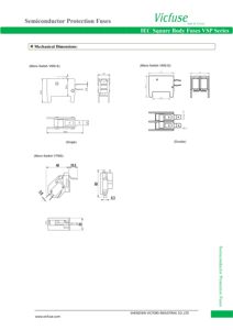 Fusibles de cuerpo cuadrado VICFUSE VSP 690V IEC de alta calidad Protección de semiconductores Capacidad de ruptura de 200kA para alto voltaje - Product Image 5
