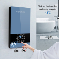 Chauffe-Eau Instantané Intelligent 8500W, Chaudière Électrique Sans Réservoir pour Eau Chaude, Chauffe-Eau Instantané d'Intérieur pour Douche d'Hôtel