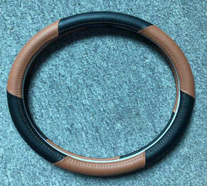 Cubierta de <span class=keywords><strong>volante</strong></span> de cuero negro y rojo para coche, para <span class=keywords><strong>Honda</strong></span> <span class=keywords><strong>Civic</strong></span> 2006, 2007, <span class=keywords><strong>2008</strong></span>, 2009, 2010, 2011 - Product Image 2