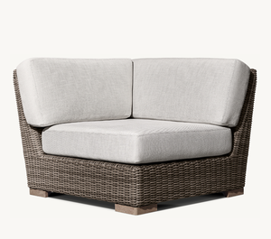 Modern Luxury All Weather Patio Garden Hotel Pool <b>Rattan</b> Sets Outdoor Furniture Hand Woven Modular U-<b>Sofa</b> Chaise Sectional - Product Image 3