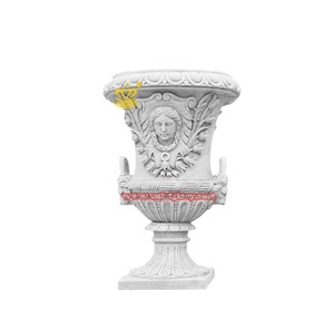 Style européen extérieur jardin rue paysage décoration marbre Statue pilier et Pot <span class=keywords><strong>de</strong></span> fleur pierre Art Sculpture à <span class=keywords><strong>vendre</strong></span> - Product Image 5