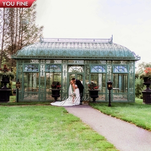 YOUFINE Estates Grote Tuin Decoratieve IJzeren en Glazen Paviljoen Kas - Product Image 5