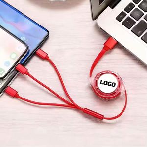 Wholesale Promo Business Gift Phone 3 in 1 <b>Micro</b> Multi Charger <b>for</b> Iphone <b>Charging</b> <b>Usb</b> Cable With Logo Custom Promotional Gifts - Product Image 4