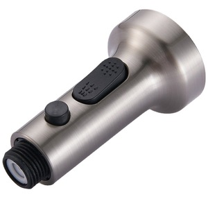 Tête de rechange pour robinet, finition noir brossé, électroplaqué, en ABS, avec douchette télescopique extractible, accessoires pour robinet de cuisine - Product Image 4