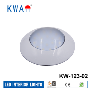 Usine bonne qualité 4.7 pouces <span class=keywords><strong>12V</strong></span> Ronde <span class=keywords><strong>LED</strong></span> Auto Intérieur dôme plafonniers <span class=keywords><strong>pour</strong></span> Caravane, Cabine, RV Avec DU CE RoHS - Product Image 2