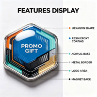 Aimant de réfrigérateur personnalisé avec logo imprimé, cadeau promotionnel OEM, autocollant de réfrigérateur, souvenir d'entreprise, vente en gros