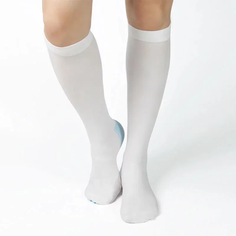 Vente en gros de bas anti-embolie Chaussettes de compression personnalisées pour traitement médical des varices