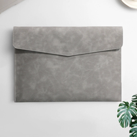Gran oferta A4 carpeta de archivos impermeable PU cuero documento titular cartera sobre caso