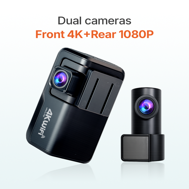 Mini WIFI 2 Channel 1080P 360 Dash Camera Night Vision 150 Degree Dual Lens Car DVR 24H Parking Monitor Video Recorder 1 Year