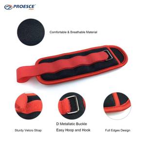 Set di pesi per caviglie <span class=keywords><strong>in</strong></span> Neoprene rosso blu nero, cinturini per pesi da polso alla caviglia, fasce per pesi per le <span class=keywords><strong>gambe</strong></span> - Product Image 3