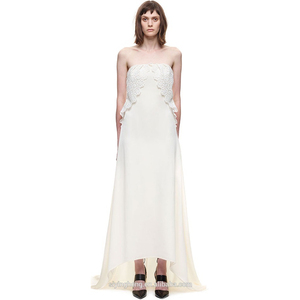 2019 Femmes Blanc Royal Buste <span class=keywords><strong>En</strong></span> <span class=keywords><strong>Dentelle</strong></span> <span class=keywords><strong>En</strong></span> Mousseline De Soie Élégante Maxi Soirée <span class=keywords><strong>Demoiselle</strong></span> D'honneur robe de mariée Longue - Product Image 1