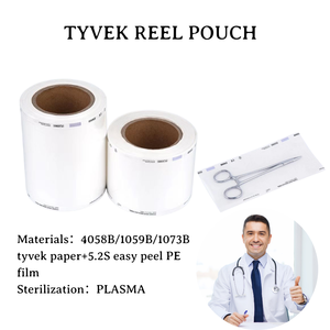 Pochette plate de haute qualité en Tyvek 1073B 1059B 2FS thermoscellable, pour stérilisation à basse température par oxydation, pochette antibactérienne robuste - Product Image 6