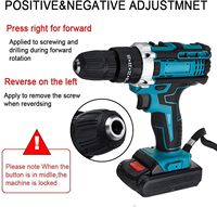 Tournevis électriques rapides Tournevis dynamométriques Batterie rechargeable Outil rotatif Ensemble de perceuses électriques sans fil