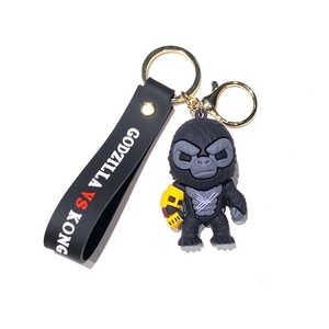 Nouveauté Godzillas dessin animé porte-clés pendentif alliage de métal PVC Silicone caoutchouc porte-clés pour voiture sac petit cadeau en gros - Product Image 5
