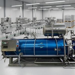 Máquina de Esterilización Industrial para Alimentos Enlatados para Mascotas, Comidas Listas para Comer, Bolsas de <span class=keywords><strong>Papel</strong></span> de <span class=keywords><strong>Aluminio</strong></span> - Product Image 1