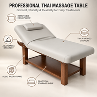 Table de massage en bois de luxe robuste et réglable, lit de beauté, camillas de masajes pour hôtel, complexe hôtelier, club de spa et massage professionnel