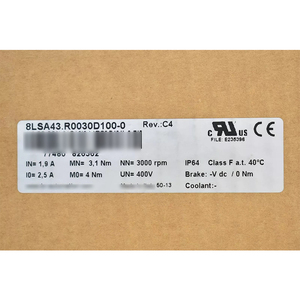 Moteur synchrone 8LSA43.R0030D100-0, vitesse en tr/min - Product Image 3