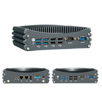 Vente flash - PC industriel sans ventilateur - Intel Core I5 8257U - Graphiques Iris Plus - 8 USB - Double LAN - 2 COM - Mini ordinateur embarqué robuste