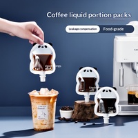 Bolsa Doypack con Boquilla en Forma de Panda, Diseño Personalizado, Mini, con Tapa de Rosca, para Café, Espresso y Líquidos