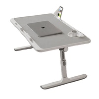 Table d'ordinateur portable réglable et multifonctionnelle, petite table de lit pour la maison et le bureau