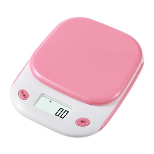 Balance de cuisine numérique Cake Apartment 5kg 0.1g de précision, couleur rose, avec affichage en chinois et en anglais - Product Image 1