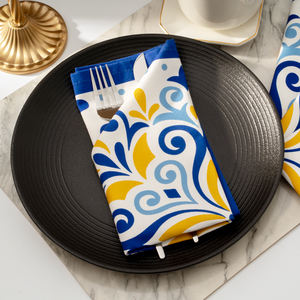 ผ้าเช็ดปากสไตล์โบฮีเมียนสุดหรูลายลานตาผ้าพิมพ์ลายแมนดาลาใช้ซ้ำได้และเป็นมิตรต่อสิ่งแวดล้อม - Product Image 2