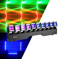 Barre de lumière LED mobile super lumineuse 10x20W, mélange de couleurs RGBW, effet stroboscopique, projecteur de scène pour DJ, discothèque, performance live