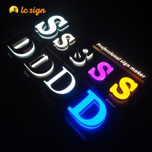 3d логотип из полимерной нержавеющей стали наружный знак буквы образец деловые буквы подсвеченный знак для компании - Product Image 5