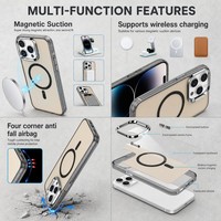 Coque de téléphone magnétique IMD électroplaquée tendance pour iPhone 18 Pro Max 17 16 15 Pro 14 13 12 11 1300GS avec bouton chromé et protection airbag