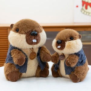 Juguete de Peluche de <span class=keywords><strong>Marmota</strong></span> Personalizado al por Mayor, Animal de Peluche Suave y Lindo, Juguetes de <span class=keywords><strong>Marmota</strong></span> y <span class=keywords><strong>Castor</strong></span> para Niños - Product Image 6