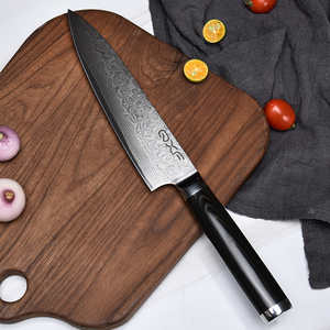 Couteaux de cuisine japonais faits à la main 67 couches cadeaux de Noël en acier damas avec manche en micarta - Product Image 3