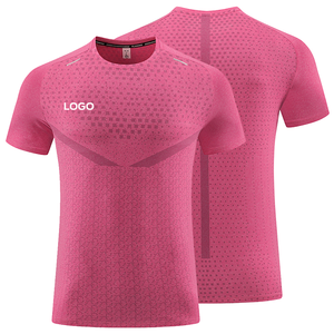 Ropa Deportiva Personalizada, Ajustada, para Fitness, Camisetas de Gimnasio para Hombre, Transpirables, para Correr, de Secado Rápido, con Logotipo Personalizado - Product Image 4
