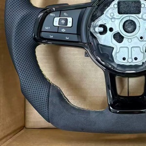 Volant en fibre de carbone R-Line, livraison rapide pour Volkswagen VW <span class=keywords><strong>Golf</strong></span> <span class=keywords><strong>4</strong></span> 5 6 7 7.5 8 MK4 5 6 7 7.5 8 7 R GTI GTD <span class=keywords><strong>GTE</strong></span> - Product Image 5