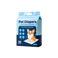 Échantillon Gratuit OEM ODM – Couches Jetables pour Chiens et Animaux Domestiques, Anti-Fuite, Respirantes Latéralement, Emballage Extérieur en Plastique PE