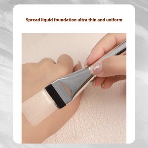 Siêu Mỏng Mới Trỗi Dậy Kem che khuyết điểm đầu phẳng traceless không ăn bột công cụ làm đẹp sợi tổng hợp một dòng nền tảng bàn chải - Product Image 2