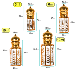 Flacon de <span class=keywords><strong>parfum</strong></span> arabe à l'ancienne, huile essentielle, sous-flacon de 3 ml, huile aromatique, sous-flacon de <span class=keywords><strong>parfum</strong></span>, contenant de voyage - Product Image 2