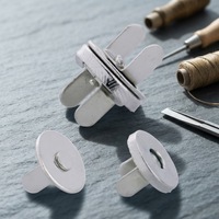Bouton magnétique en métal nickelé sans plomb le plus populaire 10x2mm QingHe, accessoire de fixation pour vêtements, sacs et artisanat