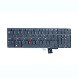 Clavier de remplacement pour ordinateur portable Lenovo 5N21F39391 rétroéclairé avec cadre, câble plat noir nordique UK inclus - Product Image 1