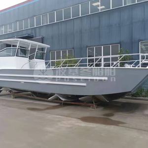 Nuevo 10m 33ft V Barco de carga inferior Ferry Barcaza Barco de aluminio Embarcación de aterrizaje - Product Image 5