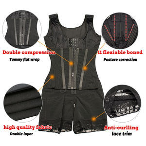 Faja colombiana moldeadora de cintura y abdomen para <span class=keywords><strong>mujer</strong></span>, tipo body, con control de abdomen, posparto, efecto push-up y faja colombiana BBL, marca privada. - Product Image 2