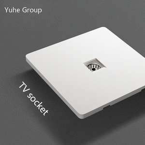 Enchufe de pared para PC, satélite y teléfono con panel táctil (1/2 poste) y toma de datos LAN RJ45 para computadora - Product Image 2